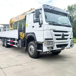 Howo crane truck loaded on the ship for Congo customer
