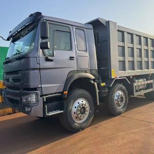 HOWO Dump Trucks Ready for Loading at China Port Bound for Mauritania