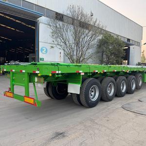 80-Ton 5-Axle Fence Trailers Leave Workshop and Head to Port for Togo