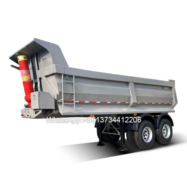 2 Axle Semi Tipper Trailer with Bogies Suspension