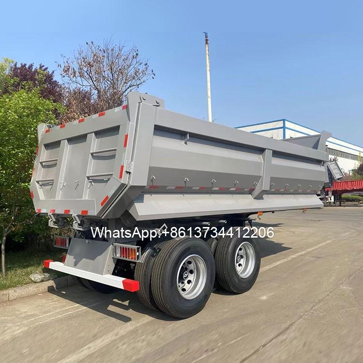 2 Axle Semi Tipper Trailer with Bogies Suspension
