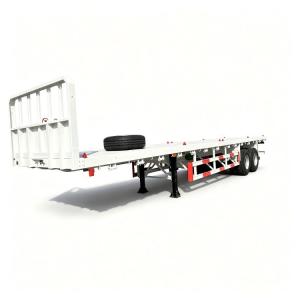 2 Axle Steel Flatbed Trucks with Front Fender