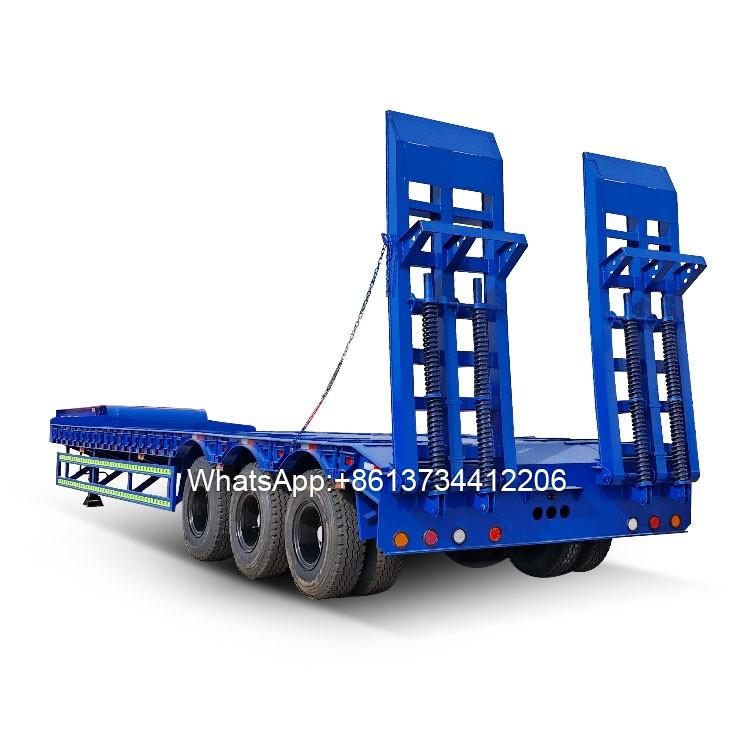 3 Axle 40 Tons Lowbed Semi Trailer