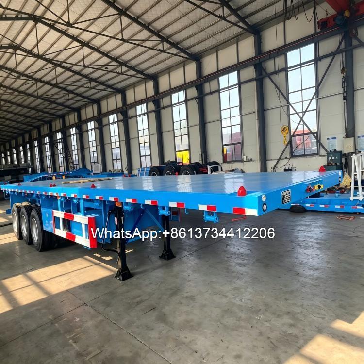 3 Axle 40tons Flatbed Semi Trailer
