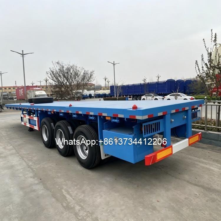 3 Axle 40tons Flatbed Semi Trailer