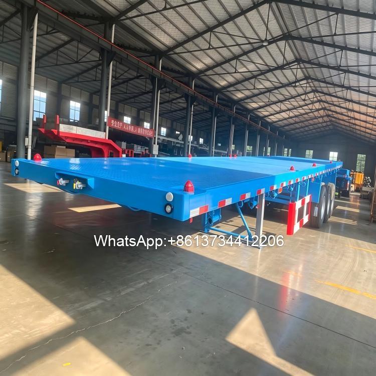 3 Axle 40tons Flatbed Semi Trailer