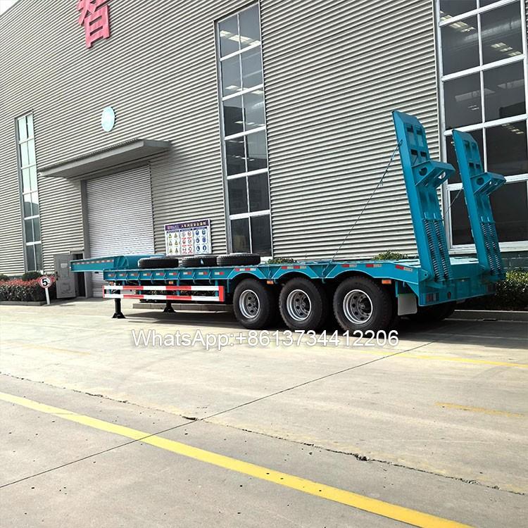 3 Axle 60 Tons Semi Low Bed Trailer