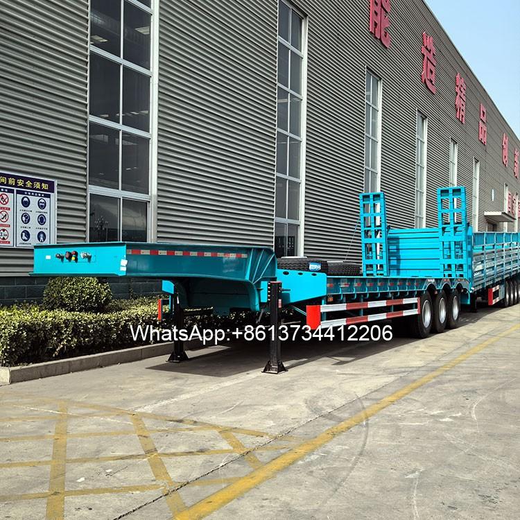 3 Axle 60 Tons Semi Low Bed Trailer