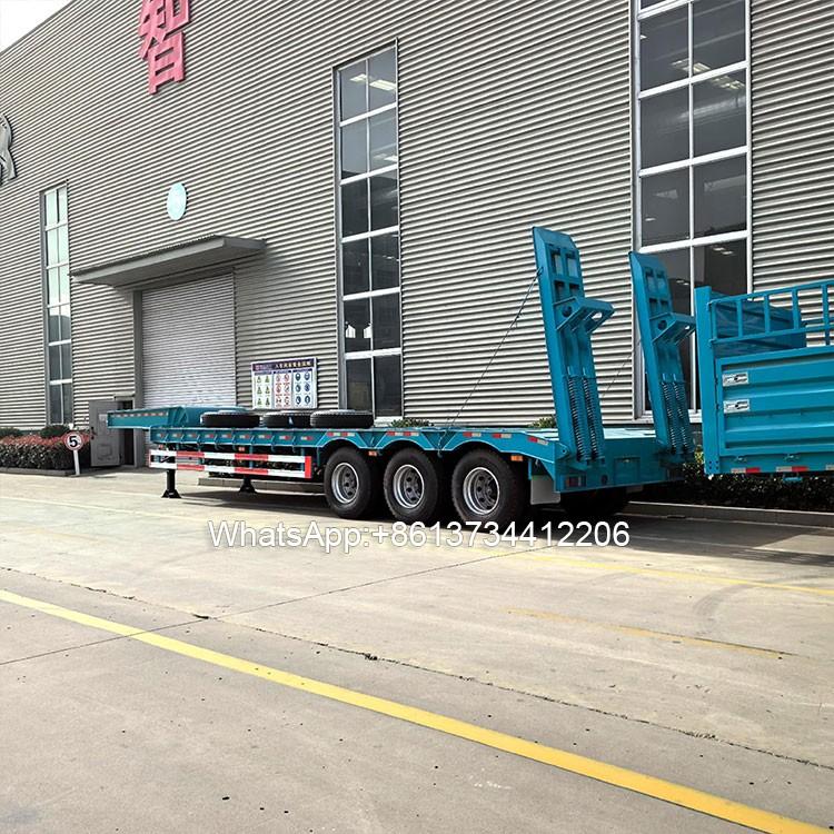 3 Axle 60 Tons Semi Low Bed Trailer