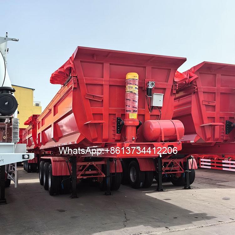 3 Axle 80 Ton Dump Semi Trailer