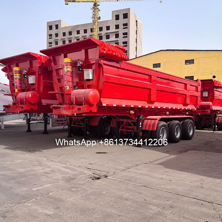3 Axle 80 Ton Dump Semi Trailer