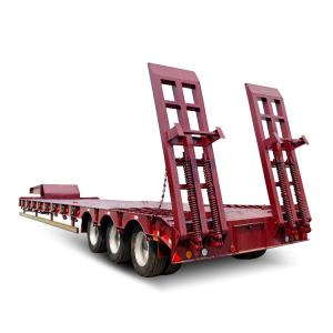 3 Axles 40 Ton Excavator Lowbed Trailers