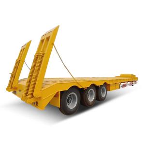 3 Axles 60 Ton Excavator Lowbed Trailers