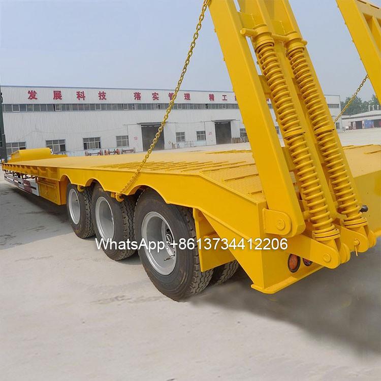 3 Axles 60 Ton Excavator Lowbed Trailers