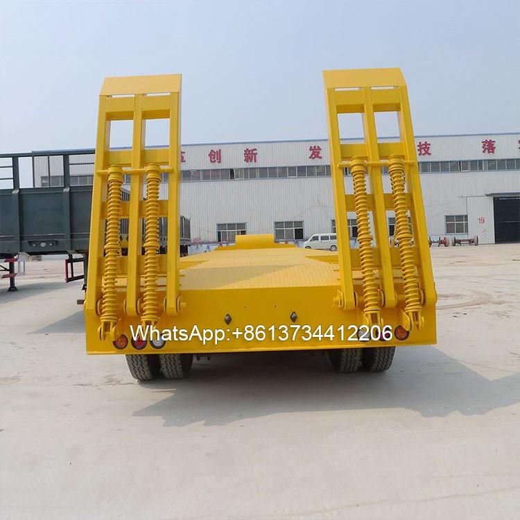3 Axles 60 Ton Excavator Lowbed Trailers