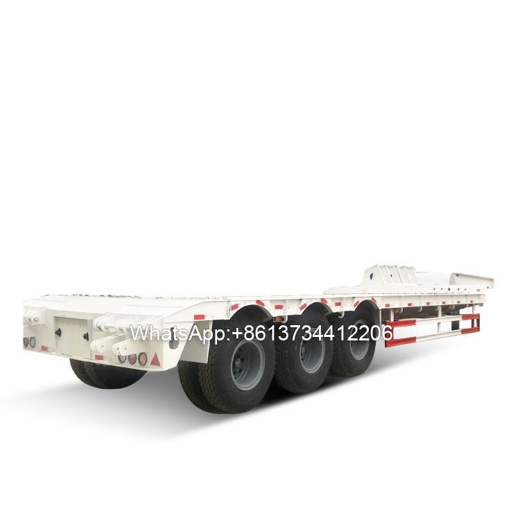 3 Axles 60 Ton Lowboy Gooseneck Trailer