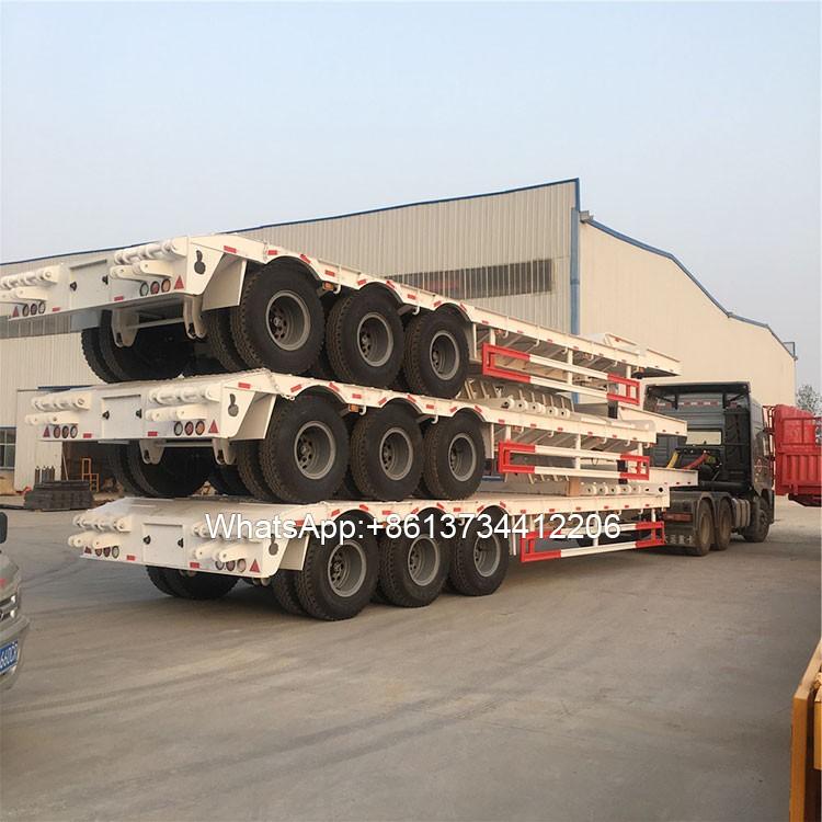 3 Axles 60 Ton Lowboy Gooseneck Trailer