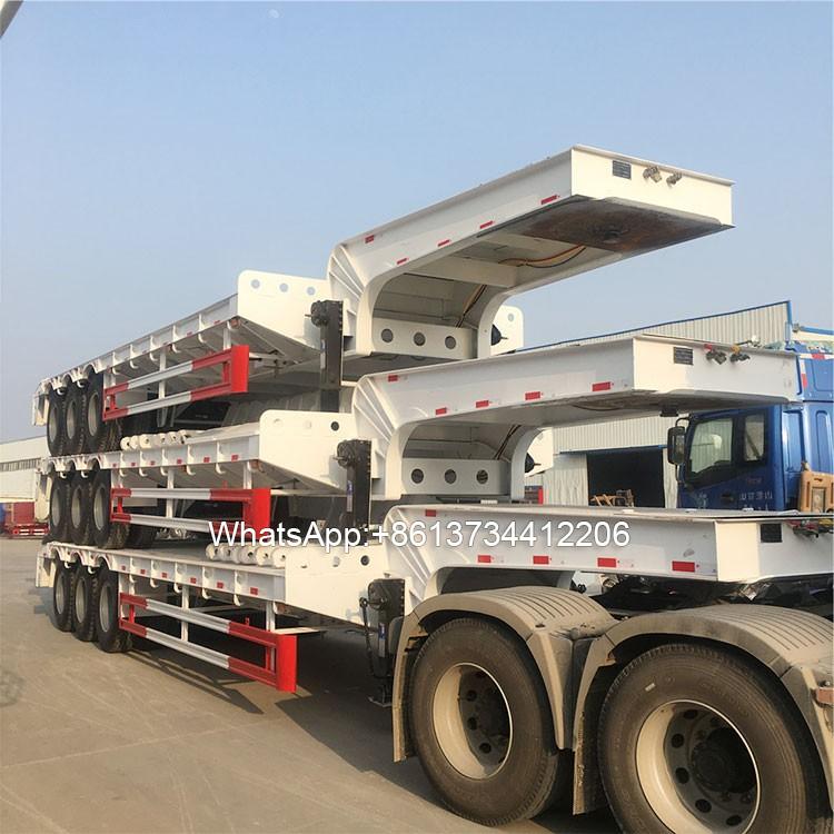 3 Axles 60 Ton Lowboy Gooseneck Trailer