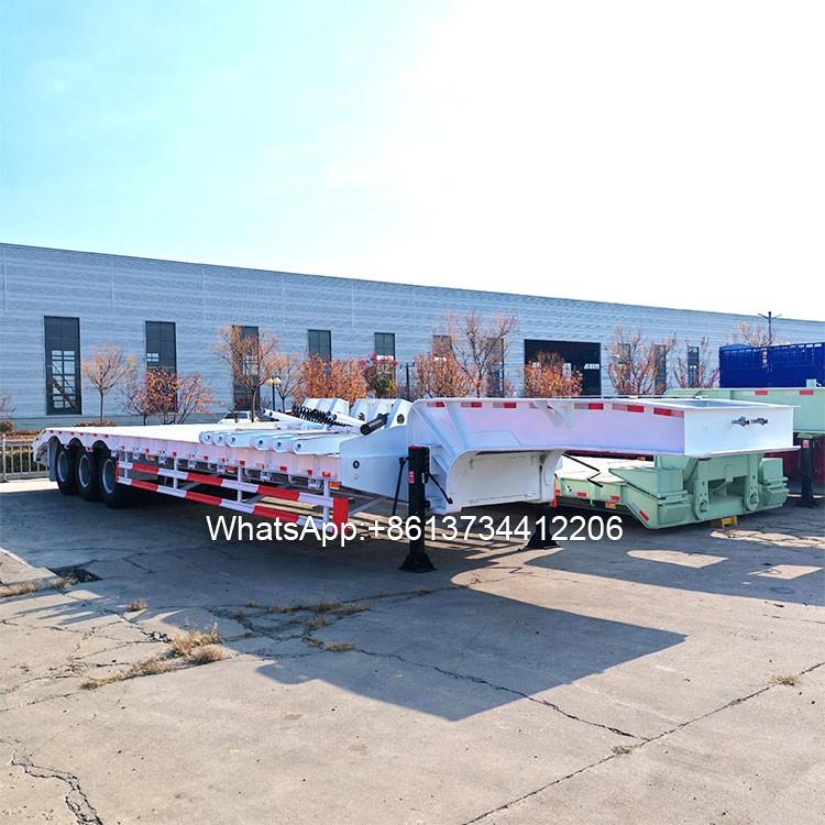 3 Axles 70tons Gooseneck Low Bed Trailer