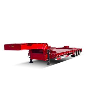 3 Axles 80 Tons Excavator Lowboy Trailer
