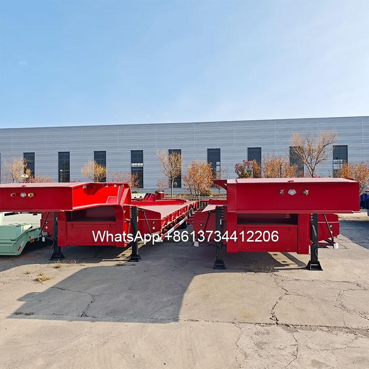 3 Axles 80 Tons Excavator Lowboy Trailer