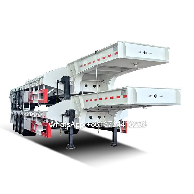 3 Axles Goose Neck Lowbed Trailer
