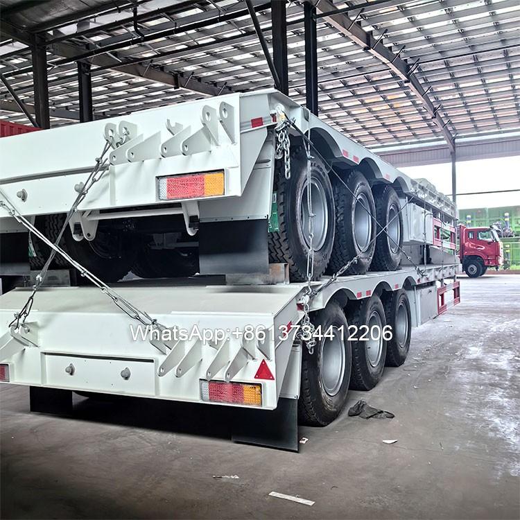 3 Axles Goose Neck Lowbed Trailer