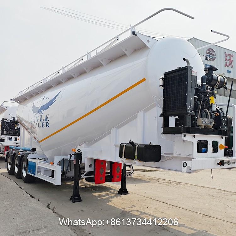 3-Axles Heavy Duty 50 Ton Bulk Cement Trailer For Sale