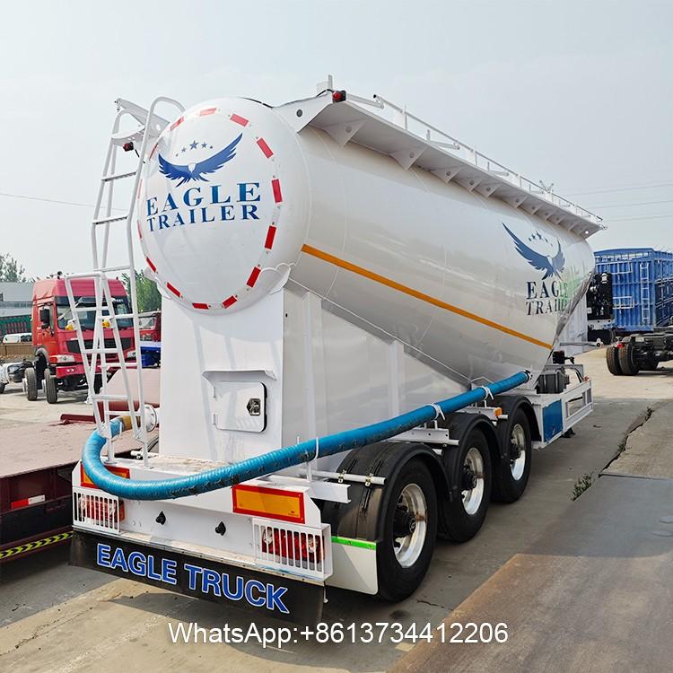 3-Axles Heavy Duty 50 Ton Bulk Cement Trailer For Sale