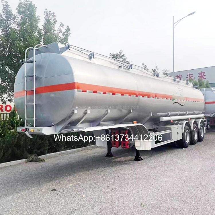 3 axle 45000 Litres Stainless Steel Insulation Tank Semi Trailer