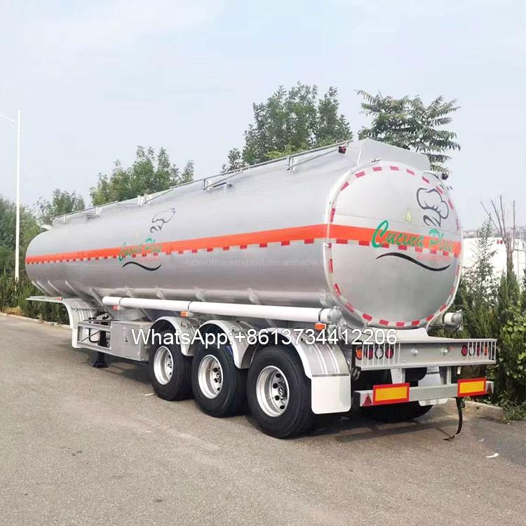 3 axle 45000 Litres Stainless Steel Insulation Tank Semi Trailer