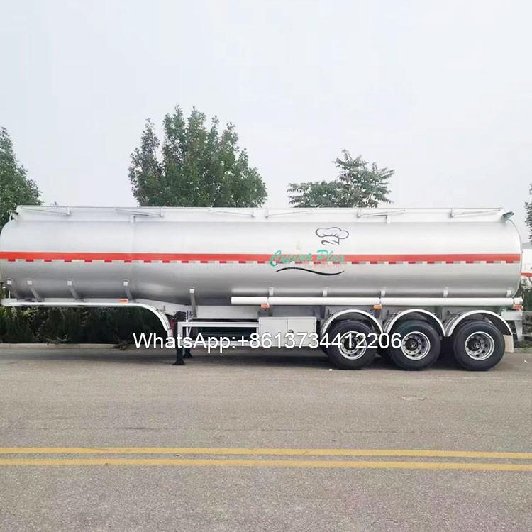 3 axle 45000 Litres Stainless Steel Insulation Tank Semi Trailer