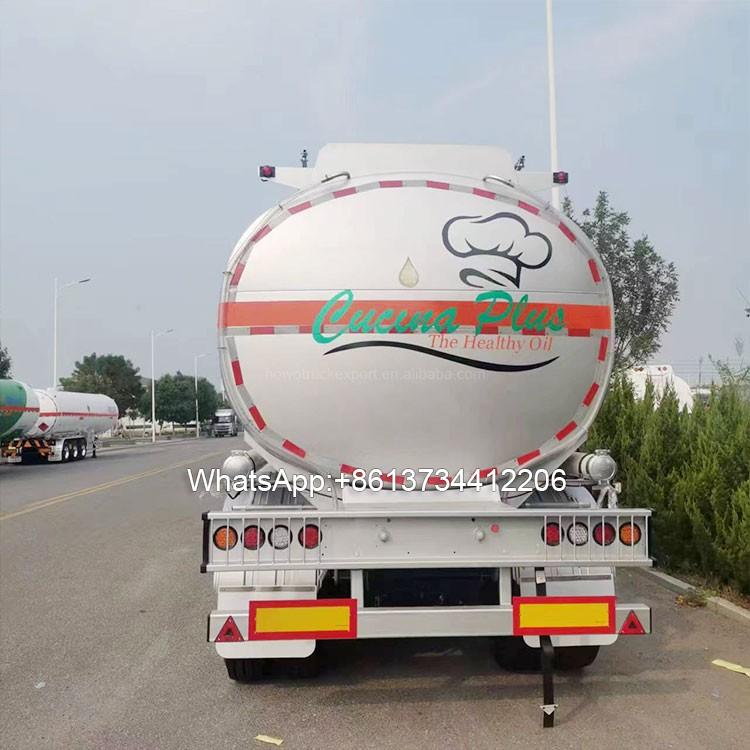 3 axle 45000 Litres Stainless Steel Insulation Tank Semi Trailer