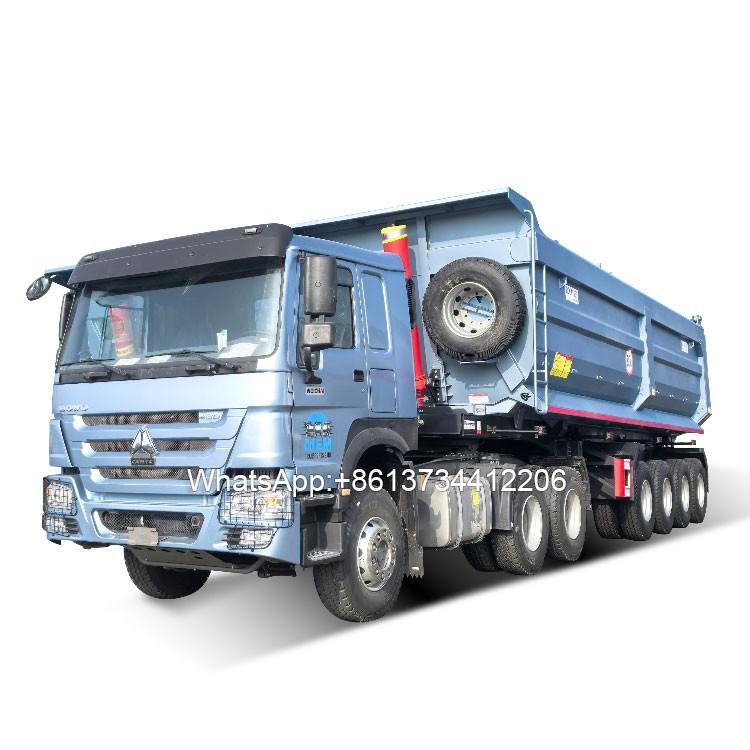 4 Axle 80 Ton Dump Semi Trailer