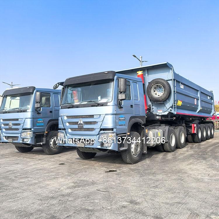 4 Axle 80 Ton Dump Semi Trailer