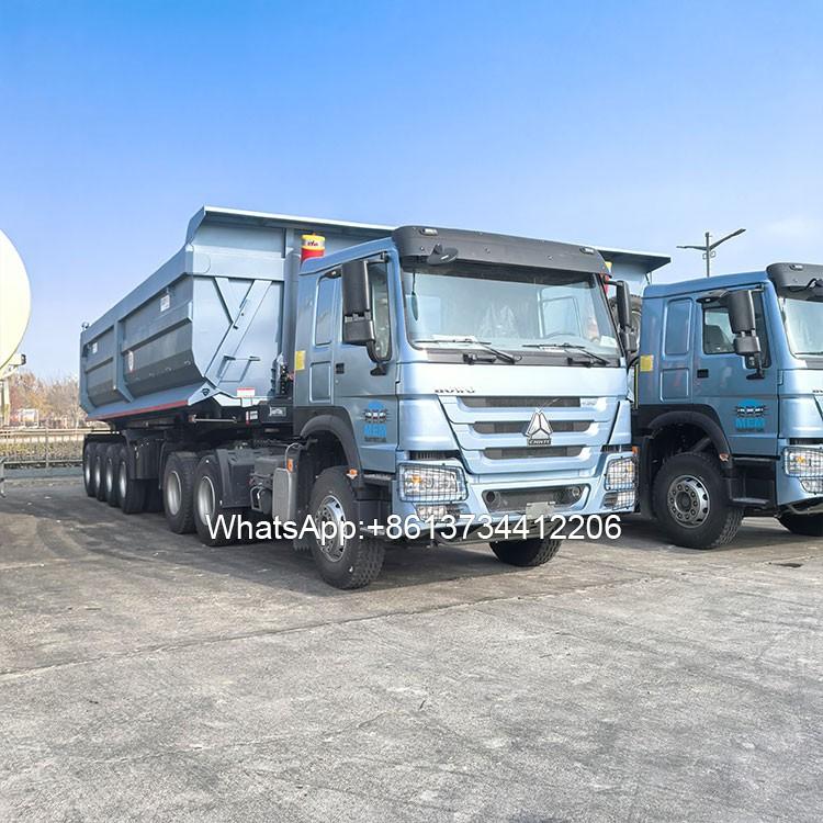 4 Axle 80 Ton Dump Semi Trailer