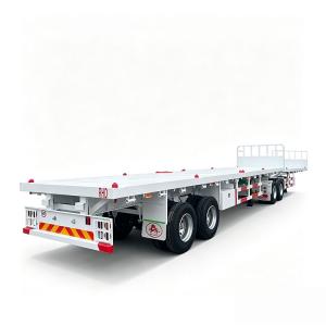 2 Axles Tandem Super Link Container Flatbed Semi Trailer