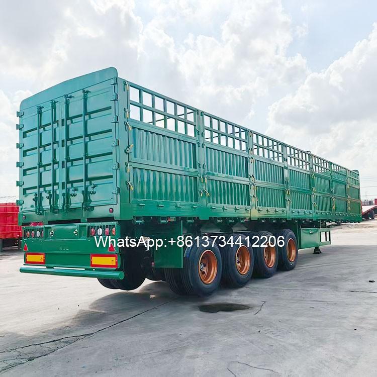 China Brand 4Axle 40ton Fence Cargo Semi Trailer