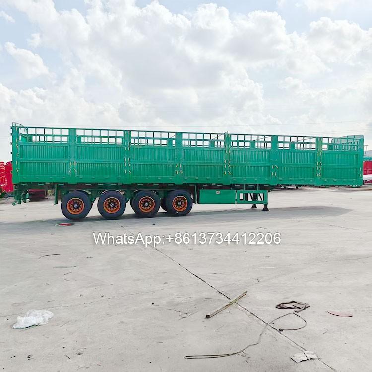 China Brand 4Axle 40ton Fence Cargo Semi Trailer