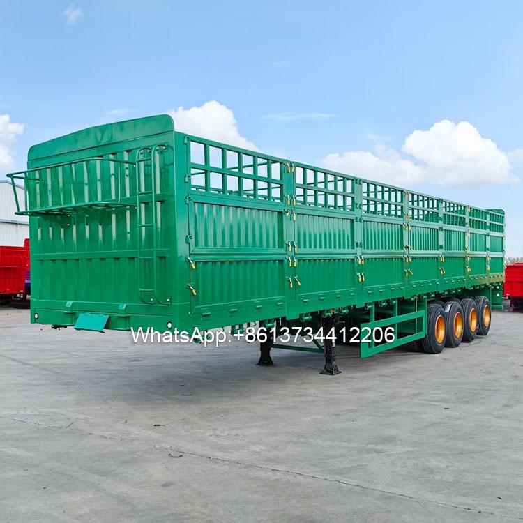 China Brand 4Axle 40ton Fence Cargo Semi Trailer