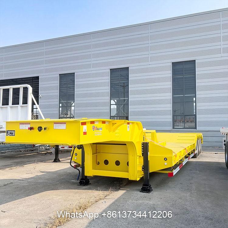 Heavy Duty 3 Axles Lowbed Truck Trailer