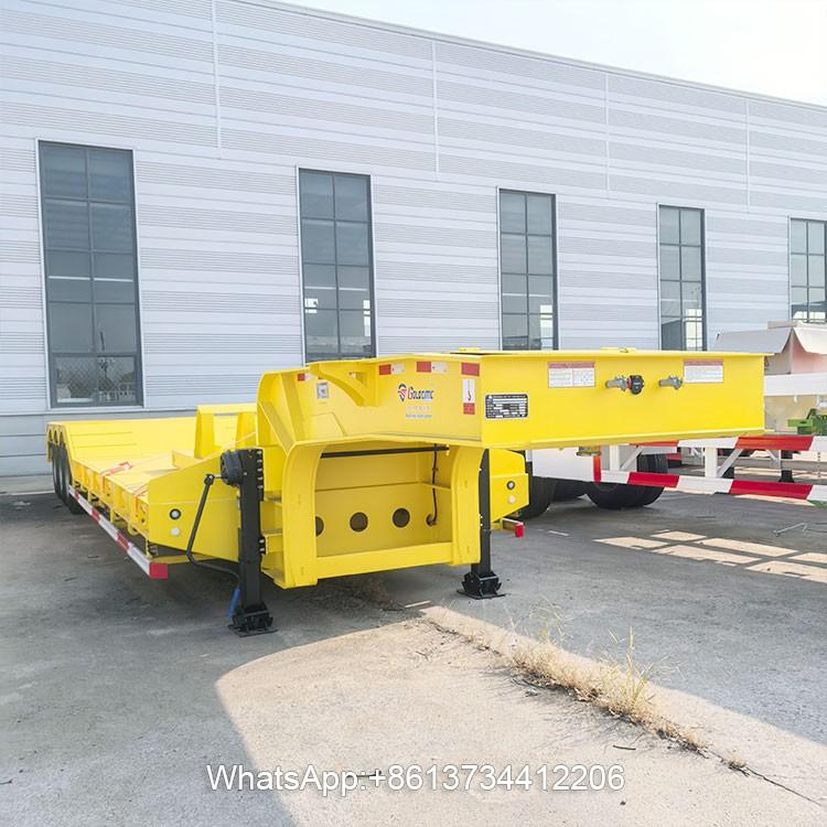 Heavy Duty 3 Axles Lowbed Truck Trailer