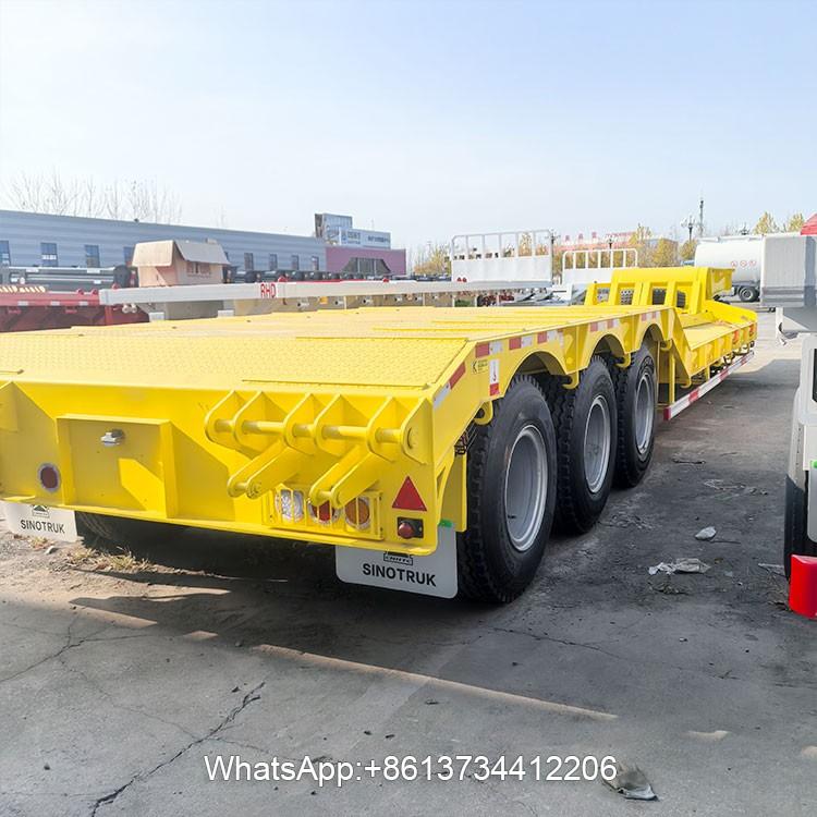 Heavy Duty 3 Axles Lowbed Truck Trailer