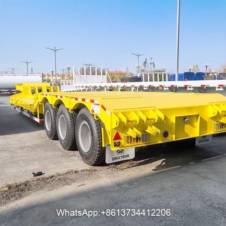 Heavy Duty 3 Axles Lowbed Truck Trailer