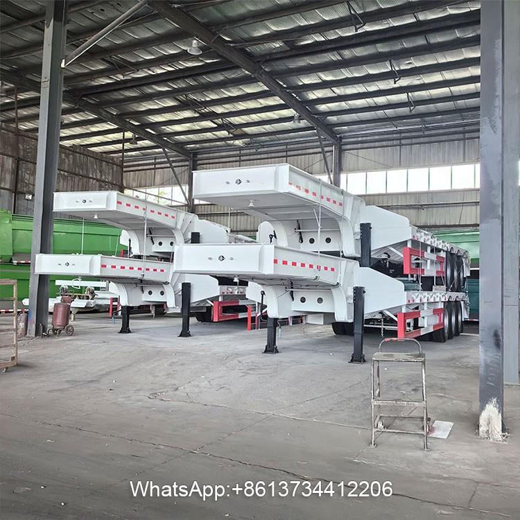 Heavy Duty 4 Axles Low Bed Truck Trailer
