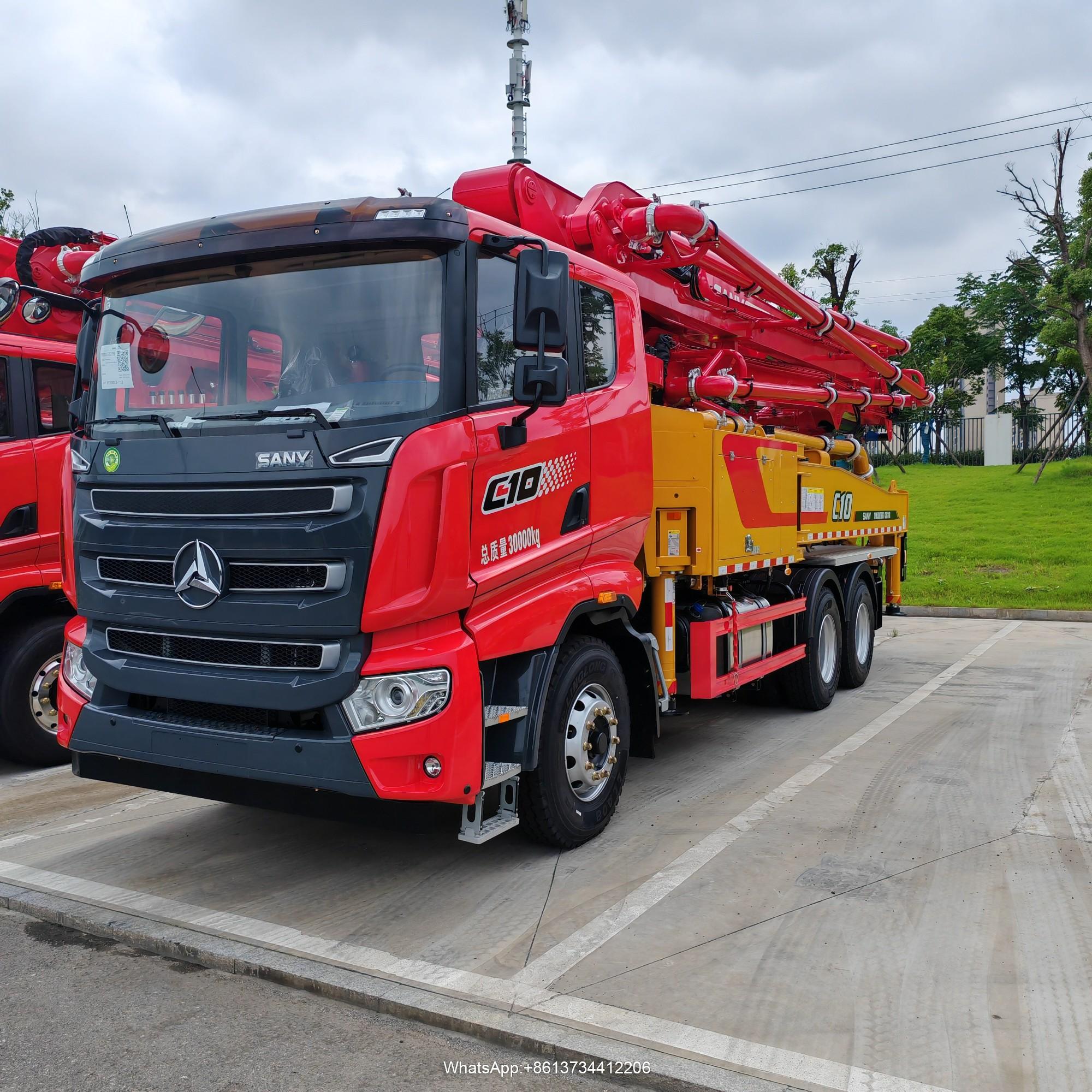 SANY Cement Transport Equipment 47m Diesel Concrete Boom Pump Truck