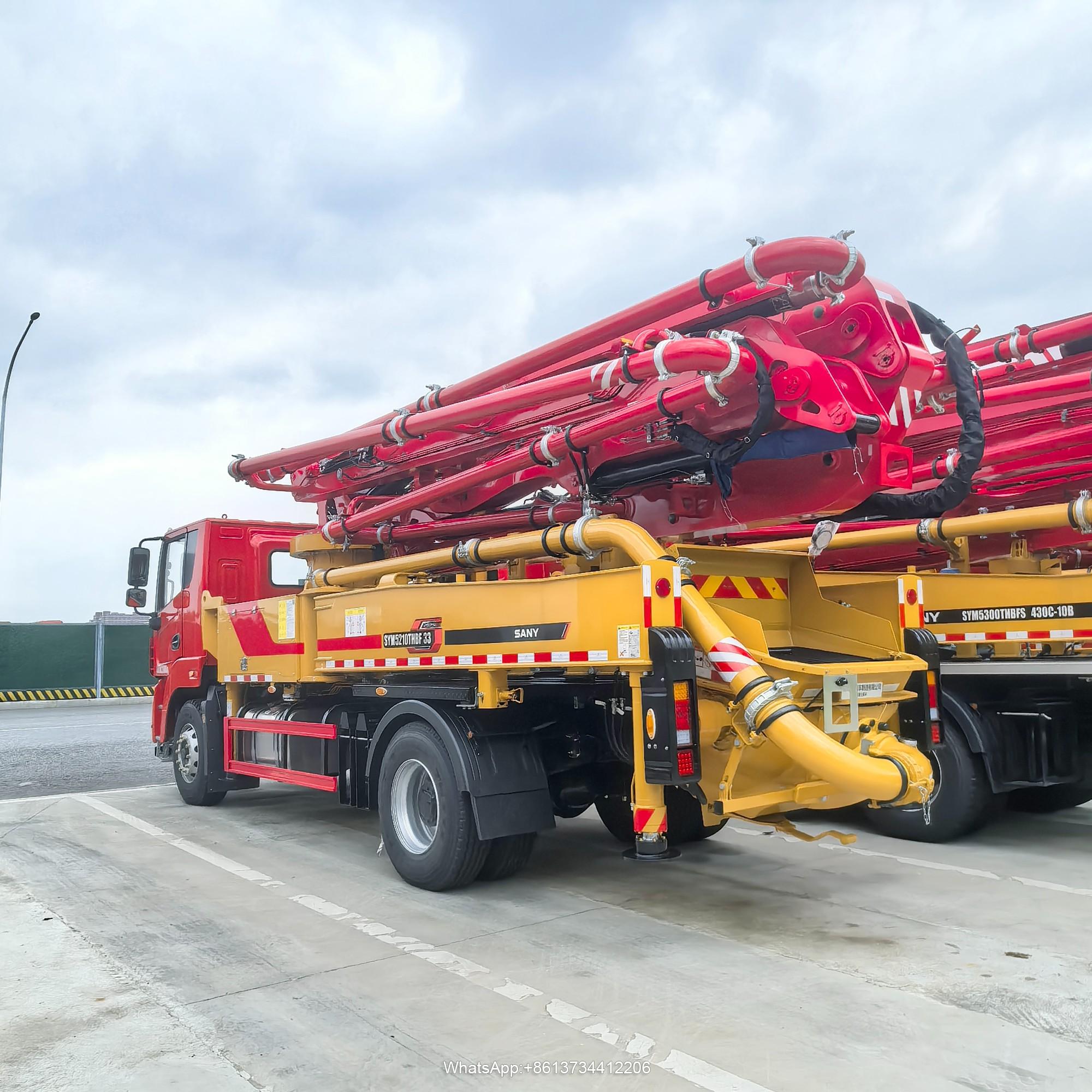 SANY Cement Transport Equipment 47m Diesel Concrete Boom Pump Truck