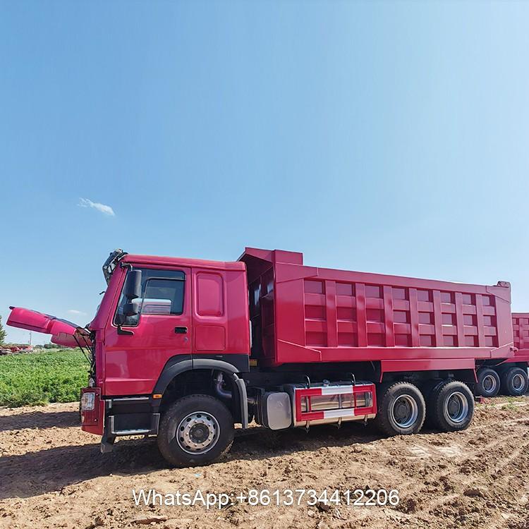 Second Hand Heavy Duty 10Wheels Howo Dump Truck