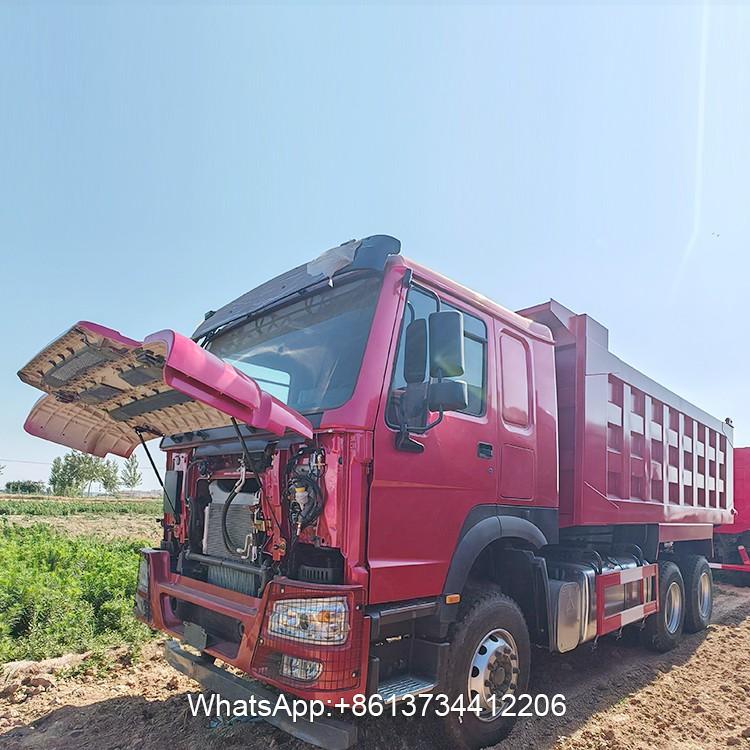 Second Hand Heavy Duty 10Wheels Howo Dump Truck