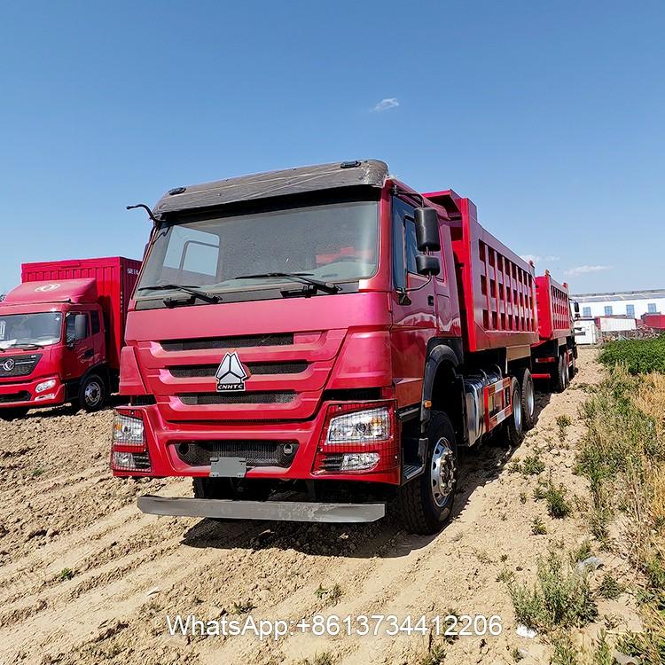 Second Hand Heavy Duty 10Wheels Howo Dump Truck